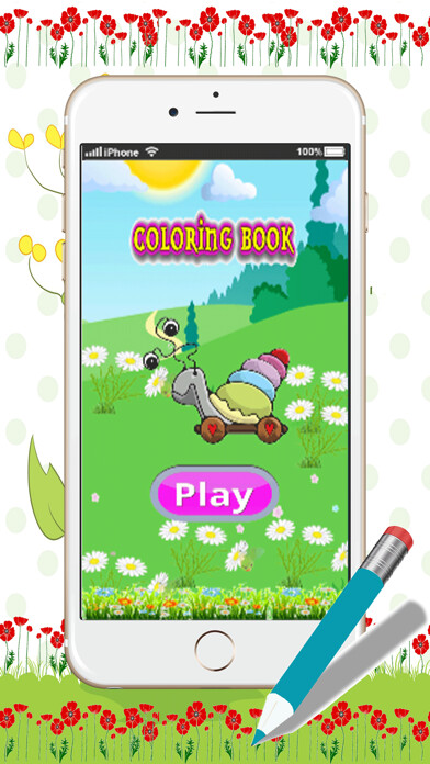 Emulate iPhone app best animals coloring book : free adult colors therapy stress relieving pages using MyAndroid
