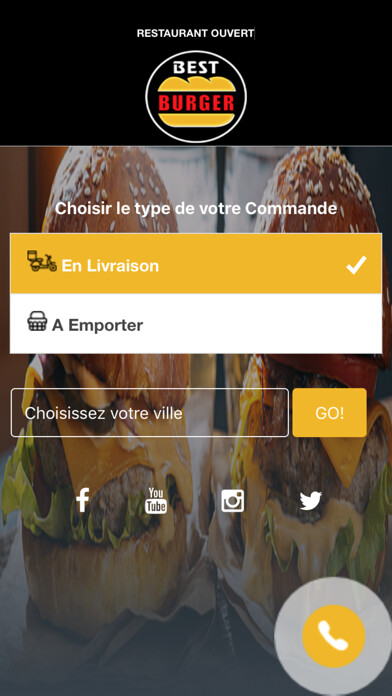 Emulate iPhone app Best Burger using MyAndroid
