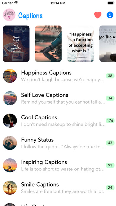 Emulate iPhone app Best Captions & Status using MyAndroid Emulate iPhone app Best Captions & Status using MyAndroid
