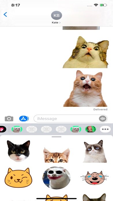 Emulate iPhone app Best Cat Stickers WAStickerApp using MyAndroid
