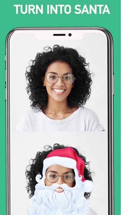 Emulate iPhone app Best Christmas Photo Editor using MyAndroid