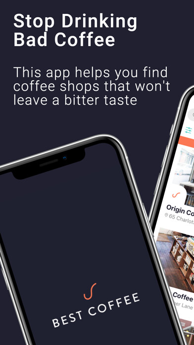 Emulate iPhone app Best Coffee - cafes guide using MyAndroid