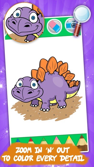 Emulate iPhone app Best coloring book : Dinosaurs using MyAndroid Emulate iPhone app Best coloring book : Dinosaurs using MyAndroid