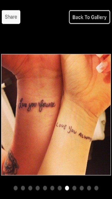Emulate iPhone app Best Couple Tattoos using MyAndroid