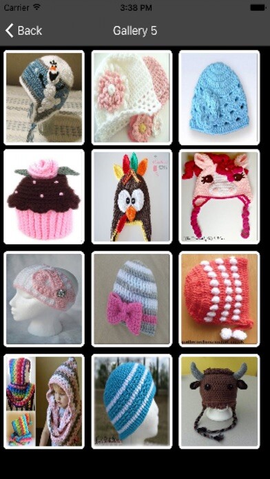 Emulate iPhone app Best Crochet Baby Hats using MyAndroid