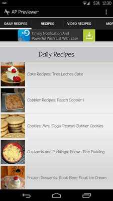 Emulate Android APK Best Dessert Recipes!