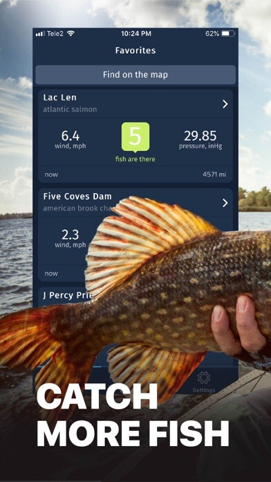 Emulate iPhone app Best Fishing Times Ever using MyAndroid