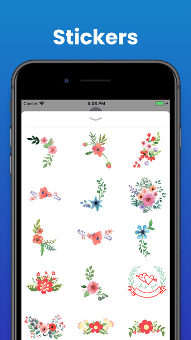 Emulate iPhone app Best Flowers Stickers emoji using MyAndroid Emulate iPhone app Best Flowers Stickers emoji using MyAndroid