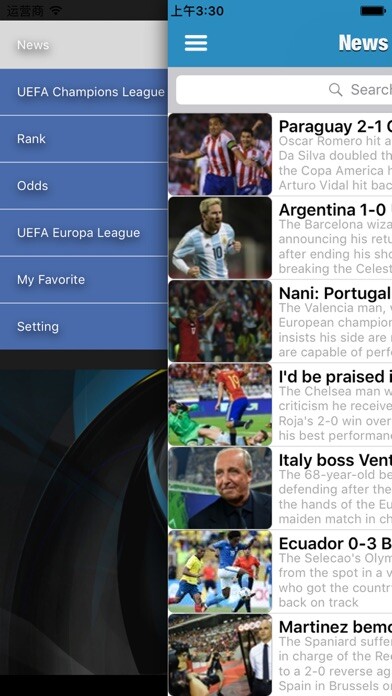 Emulate iPhone app BestFootball for Champtions league  2016/17 Odds,Fixtures & Results using MyAndroid
