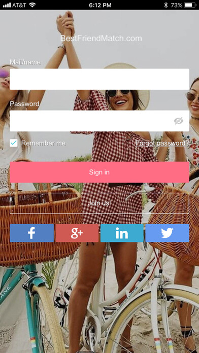 Emulate iPhone app BestFriendMatch.com using MyAndroid