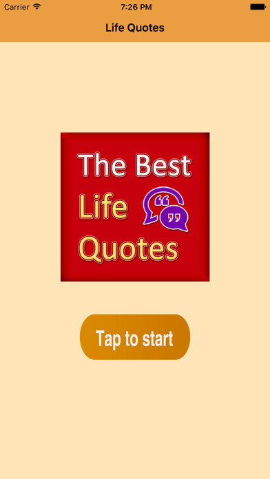 Emulate iPhone app Best Heart Touching Quotes using MyAndroid
