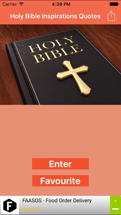 Emulate iPhone app Best Holy Bible Inspirational Messages Quotes SMS using MyAndroid