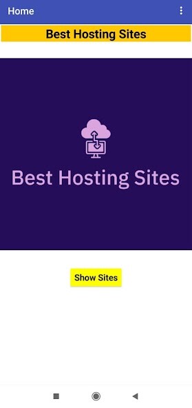 Run android online APK BEST HOSTING SITES from MyAndroid or emulate BEST HOSTING SITES using MyAndroid