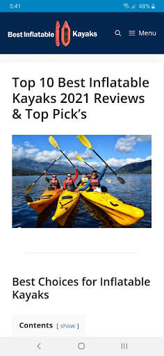 Run android online APK Best inflatable kayak from MyAndroid or emulate Best inflatable kayak using MyAndroid
