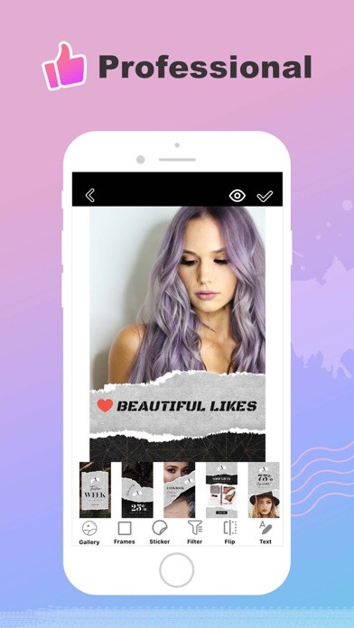 Emulate iPhone app Best Ins Photo Templates using MyAndroid
