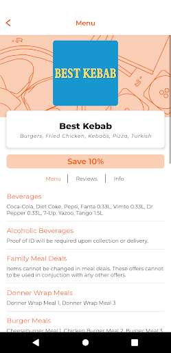 Run android online APK Best Kebab LA14 from MyAndroid or emulate Best Kebab LA14 using MyAndroid
