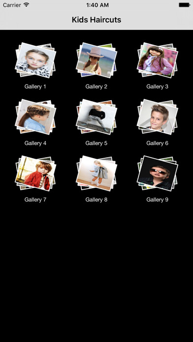 Emulate iPhone app Best Kids Haircuts using MyAndroid