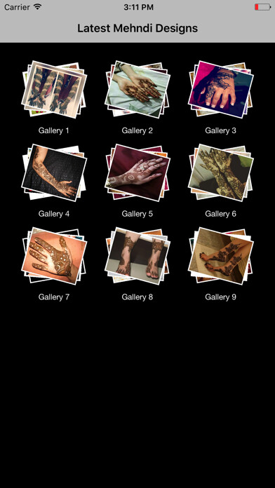 Emulate iPhone app Best Latest Mehndi Designs using MyAndroid