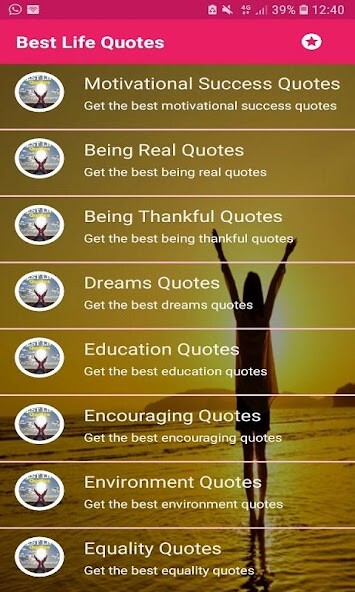 Run android online APK Best Life Quotes from MyAndroid or emulate Best Life Quotes using MyAndroid