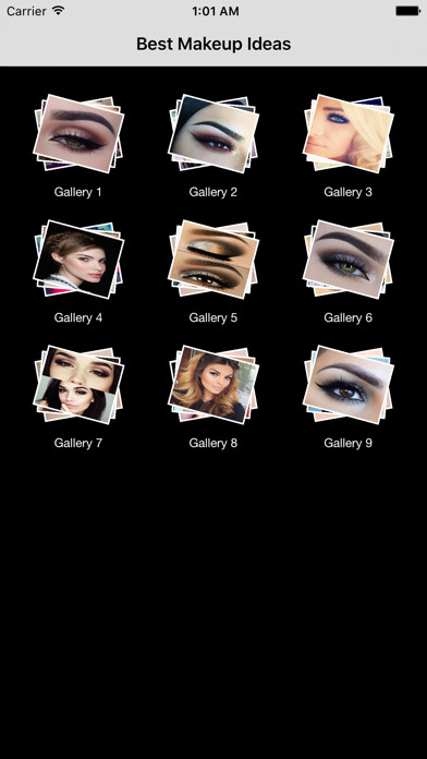 Emulate iPhone app Best Makeup Ideas using MyAndroid