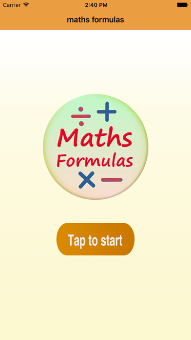 Emulate iPhone app Best Math Formulas using MyAndroid Emulate iPhone app Best Math Formulas using MyAndroid
