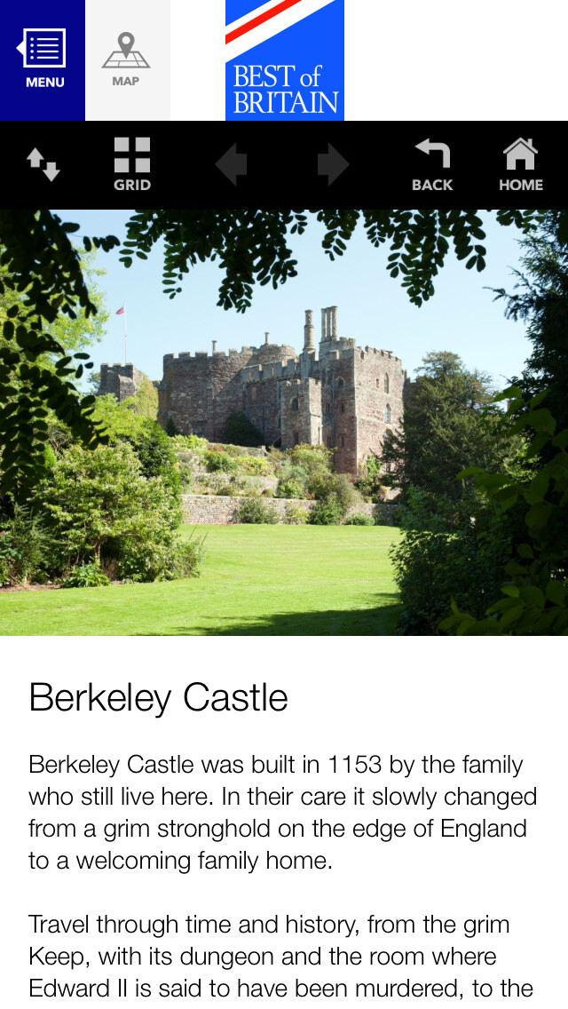 Emulate iPhone app Best of Britain using MyAndroid