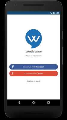 Emulate Android APK Best Quotes - Words Wave