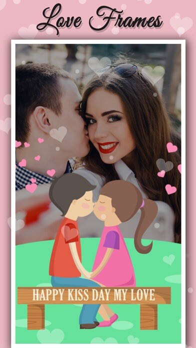 Emulate iPhone app Best valentine photo frames Ap using MyAndroid