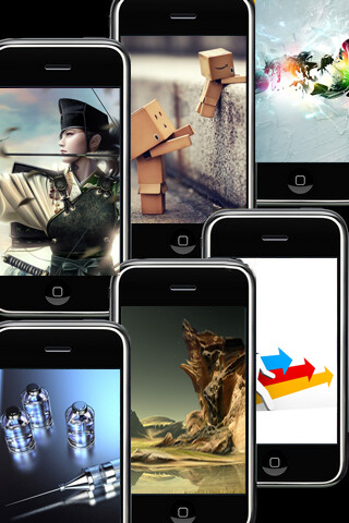 Emulate iPhone app Best Wallpaper 2011(FREE) using MyAndroid