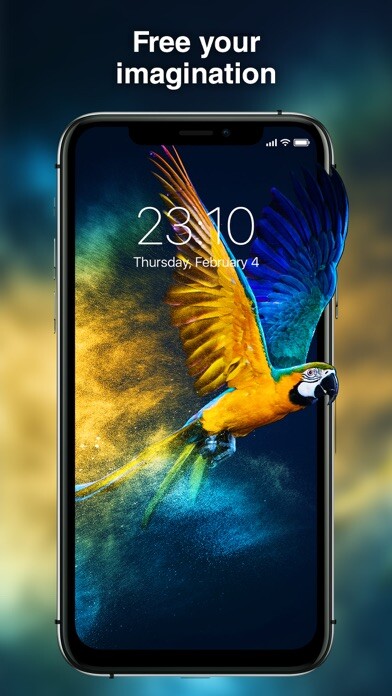 Emulate iPhone app Best Wallpapers 4K using MyAndroid