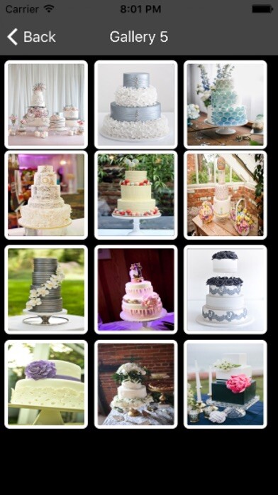 Emulate iPhone app Best Wedding Cakes Ideas using MyAndroid