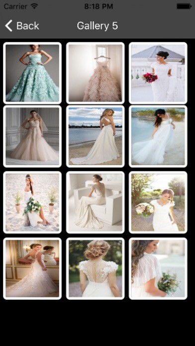 Emulate iPhone app Best Wedding Gowns Ideas using MyAndroid