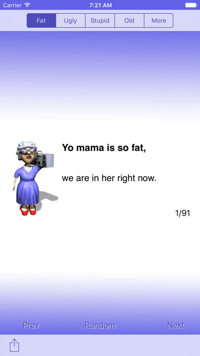 Emulate iPhone app Best Yo Mama Jokes - LITE using MyAndroid Emulate iPhone app Best Yo Mama Jokes - LITE using MyAndroid