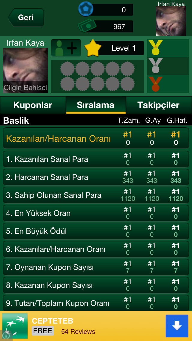 Emulate iPhone app Bet Arena using MyAndroid