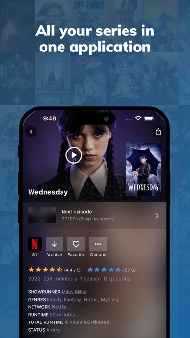 Emulate iPhone app BetaSeries - TV Shows & Movies using MyAndroid Emulate iPhone app BetaSeries - TV Shows & Movies using MyAndroid