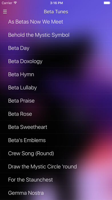 Emulate iPhone app Beta Tunes (Beta Theta Pi) using MyAndroid Emulate iPhone app Beta Tunes (Beta Theta Pi) using MyAndroid