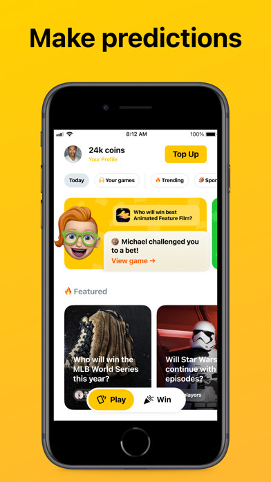 Emulate iPhone app BetClub: Bet with friends using MyAndroid Emulate iPhone app BetClub: Bet with friends using MyAndroid