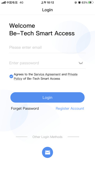 Emulate iPhone app Betech Smart Access using MyAndroid