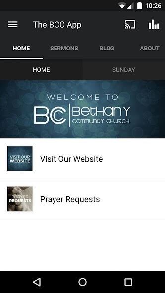 Emulate iPhone app Bethany Mobile using MyAndroid Emulate iPhone app Bethany Mobile using MyAndroid