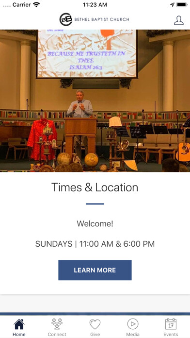 Emulate iPhone app Bethel Baptist - Santa Ana using MyAndroid Emulate iPhone app Bethel Baptist - Santa Ana using MyAndroid