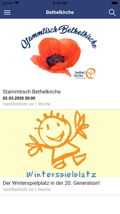 Emulate iPhone app Bethelkirche using MyAndroid Emulate iPhone app Bethelkirche using MyAndroid
