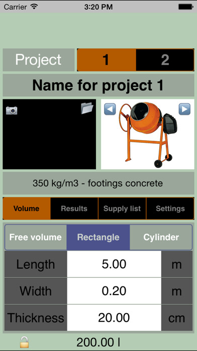 Emulate iPhone app BetonMix (concrete calculator) using MyAndroid Emulate iPhone app BetonMix (concrete calculator) using MyAndroid