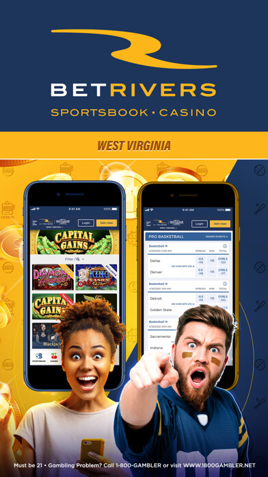 Emulate iPhone app BetRivers Casino Sportsbook WV using MyAndroid