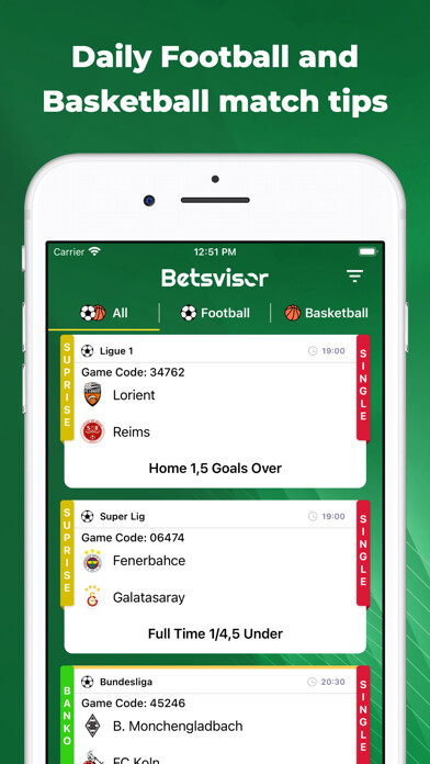 Emulate iPhone app Betsvisor Tip Advisor using MyAndroid
