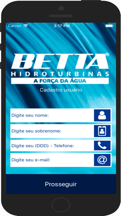 Emulate iPhone app Betta Hidroturbinas using MyAndroid
