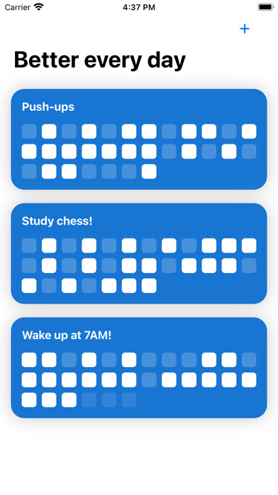 Emulate iPhone app BetterEveryDay: Build habits using MyAndroid Emulate iPhone app BetterEveryDay: Build habits using MyAndroid