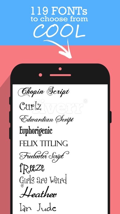 Emulate iPhone app Better Font-s Cool Keyboard-s using MyAndroid