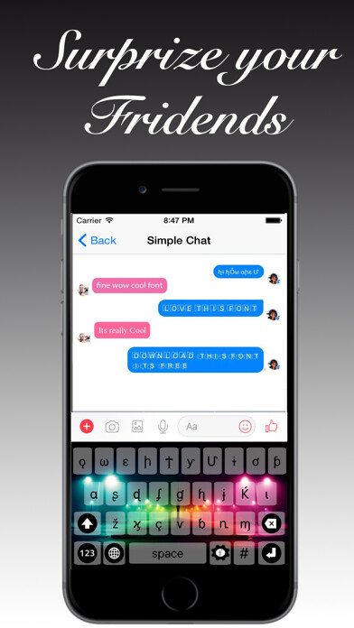 Emulate iPhone app better keyboard themes using MyAndroid