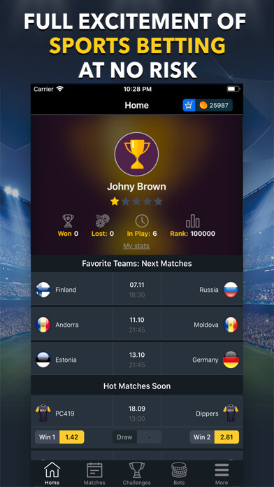 Emulate iPhone app BETUP - Sports Betting Game using MyAndroid Emulate iPhone app BETUP - Sports Betting Game using MyAndroid