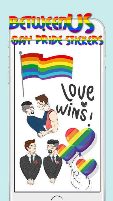Emulate iPhone app Between Gay Pride Stickers using MyAndroid Emulate iPhone app Between Gay Pride Stickers using MyAndroid